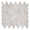 Andova Tiles SAMPLE Channing Elongated Hex  1 x 25 Marble Honeycomb Mosaic Wall  Floor Tile SAM-ANDCHA139 - alternate 5
